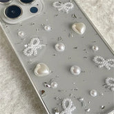 3D Pearl Bow Case for iPhone